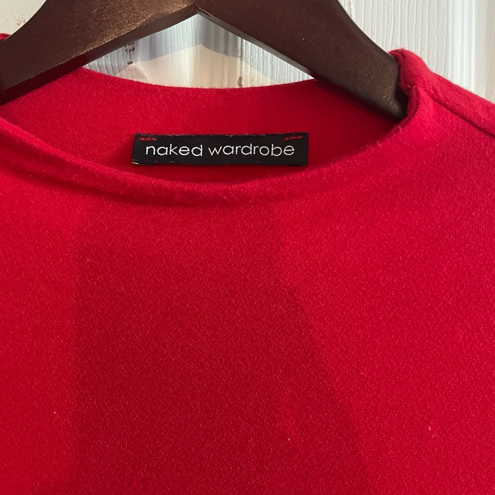 Red naked wardrobe mini dress
